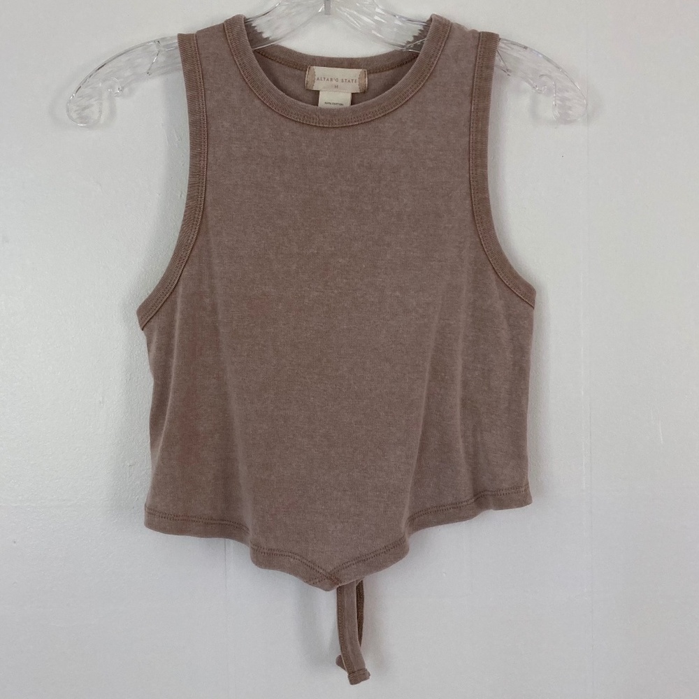 NWOT ALTAR'D STATE Tie Back Open Lower Back Tank Top